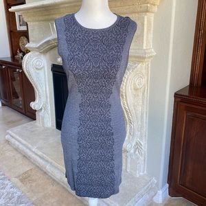 Nanette Lepore Knit Gray Stretch Sleeveless Dress
